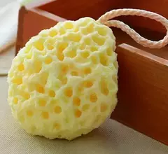 Honeycomb Shape Bath Sponge do bebê recém-nascido, Kids Massage Brushes, Shower Esfoliante, Body Face Cleaning, Scrubber, Newest, 1Pc - comprar online