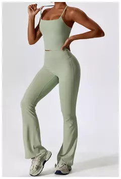 Terno esportivo de manga comprida para mulheres, conjunto de ioga fitness, roupas de ginástica, roupas esportivas femininas, camisa de corrida, 2 peças - comprar online