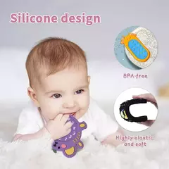 Silicone dentição anel com controle remoto para o bebê, brinquedos sensoriais para recém-nascido - loja online