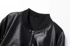 ZVRI-Jaqueta bomber vintage feminina, casaco de couro de imitação, estilo superior, nova, 2023 na internet