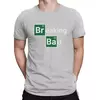 Camiseta de manga curta masculina, Sinal, Vintage, 100% algodão, Breaking Bad, Roupa Crewneck, Verão