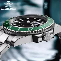 ADDIESDIVE Men's Stainless Steel Watch, Europeu e Americano Negócios Lazer Quartz Watch, Impermeável Outdoor Sports Watch
