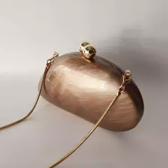 Oval Irregular Pérola Acrílico Box Evening Bag, Senhoras Designer De Luxo Bolsas, Festa De Casamento, Handmade Bolsas, Branco, Novo na internet
