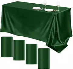 Retângulo casamento cetim toalha de mesa 57x10 2 polegada brilhante suave cobertura de mesa de seda para banquete de casamento aniversário mesa de jantar decoração