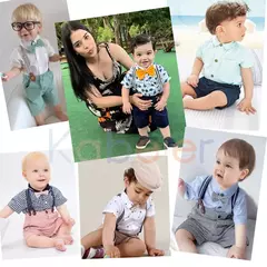 Roupa de aniversário de algodão para recém-nascidos, macacão formal, macacão infantil, roupas para 3, 6, 9, 12, 18, 24 meses, verão - loja online