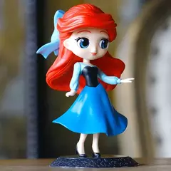 Disney q posket jasmim princesa branca de neve belle ariel cinderela anna elsa mulan tinkerbell bolo topper presente das crianças - comprar online