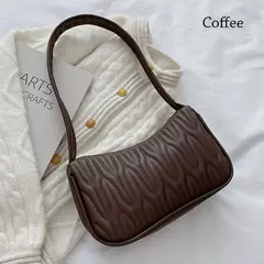 Bolsa de axilas de couro PU para mulheres, bolsa casual, bolsas de ombro femininas, luxo - Wolf Magazine