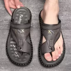 Sandálias dos homens Atacado de Verão de sola Macia Anti derrapante Sapatos de Praia dos homens Grande Nova flip-flops Casual Outwear Sandálias - Wolf Magazine