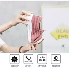Tênis casual de malha respirável feminino, tênis de fundo macio, tênis de coco na moda, verão, novo - loja online