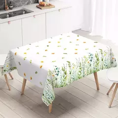 Spring Wild Grass Tablecloth, Table Cover for Home Decor, Verão, Primavera, Verde, Feriado, Casamento, Birthday Party, Kids, Baby Shower - comprar online