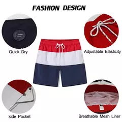 ESCATCH-Shorts de banho de secagem rápida masculina, forro de malha respirável, surfe, ginásio esportivo, maiô de praia, moda, novo, verão - loja online
