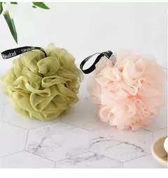 Back Brush Soft Mesh Bath Sponge Balls Nylon Cleaning Brush Shower Esfoliante Scrubbers Loofah Esponja para Mulheres, Homens Banheiro na internet