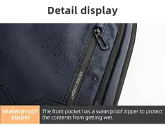 Mochila HK Slim para Homens, Sacos de Laptop, Impermeável, Minimalista, Negócios, Carregamento USB, Casual, Viagem, Trabalho, 15,6";;VERDADEIRO;;"8228-Black na internet