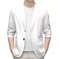 Blazer ultrafino e leve para homens, jaqueta casual, terno elástico respirável, sólido, anti-rugas, tamanho grande, primavera, outono - comprar online