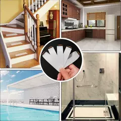 Novo Anti-Slip Tiras Adesivos De Chuveiro Tiras De Segurança De Banho Transparente Antiderrapante Tiras Adesivos para Banheiras Chuveiros Escadas Pisos na internet