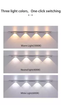 PZSUNLY-USB Gabinete recarregável LED Light, Sensor de movimento, Iluminação para cozinha, Guarda-roupa, 20cm, 30cm, 40cm, 50cm, 60cm na internet