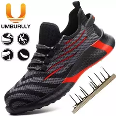 Tênis masculinos leves anti-punção, sapatos de trabalho indestrutíveis, botas de segurança masculinas - comprar online