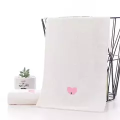 Toalhas de banho de algodão bonito para bebê, Toalha absorvente macia para crianças, Toalha para crianças, Toalha de banho, 50x25cm