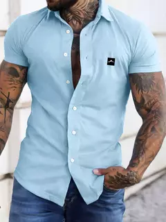 Imagem do Europa e nos estados unidos verão casual solto cardigan camisa de manga curta masculina tendência camiseta masculina camisa casual