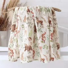 Portátil de bambu algodão Swaddle cobertor define para recém-nascidos, berço cobertor, macio, leopardo impressão, viagens, bebês