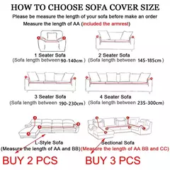 Tampa de veludo grosso do sofá para a sala de estar, tampa elástica, sofá de canto em forma L, estiramento, 1,2, 3,4 Seater - Wolf Magazine