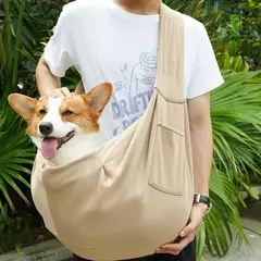 Bolsa de ombro portátil para animais de estimação, bolso para telefone, bolsa de ombro ao ar livre, portador de gato, filhote de cachorro, bolsa de transporte para animais de estimação - Wolf Magazine