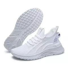Sapatos de corrida leves e respiráveis para mulheres, calçados esportivos antiderrapantes, ao ar livre, macios, com cordões, moda, tênis - comprar online
