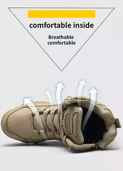 Táticas-Botas de Treino de Combate para Homens, Sapatos Masculinos Atualizados, Ao Ar Livre, Camping, Anti-desgaste, Resposta Rápida, Pesca, Caça, Tênis, Caminhada - loja online