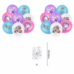 Imagem do Conjunto de decoração de festa de caçadores de demônios, balões, banner para festa de aniversário, coreano, kpop, anime, puxando suprimentos de piquenique ao ar livre