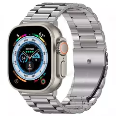 Pulseira de Aço Inoxidável para Relógio Apple, Pulseira High-End, Ultra 2, 49mm, 9, 8, 7, 45mm, 41mm, iWatch 6, 5, 4, 3, SE, 44 milímetros, 42 milímetros, 40 milímetros na internet