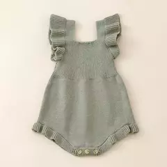 Romper de manga plissada para bebês recém-nascidos, macacão de colarinho quadrado, roupas fofas de criança monocromáticas, outono na internet
