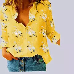 Blusas vintage grandes para mulheres, camisas soltas casuais para jovens, tops femininos monocromáticos, moda elegante, outono, 2024 - Wolf Magazine