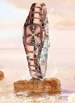 OLEVS-Relógio de aço inoxidável impermeável para mulheres, relógios luxuosos de ouro para senhoras, moda criativa, relógio de pulso elegante - comprar online
