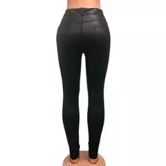 Calças femininas de cintura alta de couro PU, leggings push-up magras, calças elásticas, jeggings de spandex, streetwear, novas na internet