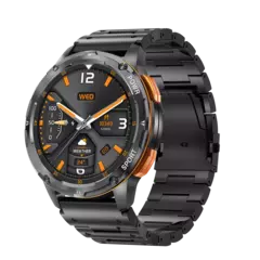 Smartwatch amoled AK59 com bateria grande para senhoras, pulseira de metal de borracha, relógio esportivo, BT Call 400mAh, moda luxuosa - comprar online