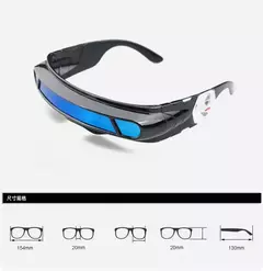 X-men Cyclops Cosplay óculos polarizados para homens mulheres Memory Material Shield Designer Sunglasses - comprar online