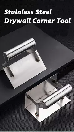 Espátula de canto de aço inoxidável, parede de drywall, modelagem de canto, polimento, raspador de massa, acabamento de cimento, espátula de massa de construção