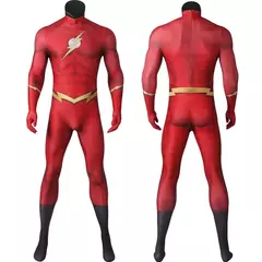 Imagem do Red Barry Allen Adulto Homens Halloween Cosplay 3D Impressão Digital Macacão Cosplay Bodysuit Zentai Terno Jason Garrick Traje