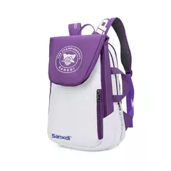 Mochila de remo de tênis dobrável para homens Squash Badminton Racket Bag Bolsa de transporte de raquetebol Sacos esportivos de grande capacidade - comprar online