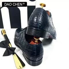 DAOCHEN-Sapatos masculinos italianos de couro, sapatos formais com cadarço, sap - comprar online