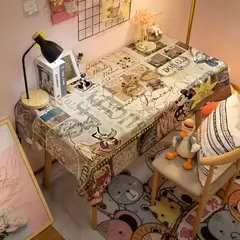 Toalha De Mesa Mickey Mouse Dos Desenhos Animados Da Disney Para Crianças, Mesa De Jantar Americana, Toalha De Mesa De Café Retro, Toalha De Mesa Quadrada - loja online