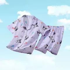 Conjunto de Pijamas Anime infantil, Roupa das Meninas, Roupa Confortável, Homewear das Meninas, Minha Melody, Sanrio, Pochacco, Cinnamoroll, Kuromi - comprar online