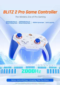 BIGBIG Won Blitz 2 Pro Starburst Wireless Gamepad Filme de carbono / Edição TMR para Switch / PC / ios / Android na internet