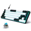 Teclado mecânico para jogos, LED retroiluminado, Interruptor azul, Ergonômico RGB, Quente, Troca, Jogos, PC, Laptop, Escritório, 68 Chaves