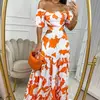 Vestido de balanço de manga curta feminino, temperamento sexy, deslocamento, slim fit, estampado, oco, renda para cima, balanço grande, cintura alta, dr