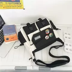 Nylon Crossbody Bolsas para Mulheres, Messenger Bag para Meninas, Sacos de Livros Escolares, Bolsas de Lona Jovem, Bolsa de Ombro, Harajuku Sac, Homens na internet