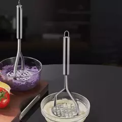 Masher De Imprensa De Lama De Aço Inoxidável Criativo, Purê De Suco, Triturador De Batatas, Ferramentas De Frutas Pusher, Gadget De Cozinha - comprar online