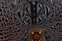 Crocodilo Padrão Couro Rolando Bagagem, Embarque Trolley Mala, Bagagem de Viagem Real para Homens e Mulheres, 16 20 24 Polegada - Wolf Magazine