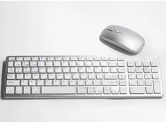 Teclado sem fio ultra magro de bluetooth compatível para mac os/ios/ipad os teclado recarregável para macbook na internet