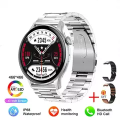 Imagem do NFC Smartwatch para Mulheres, Tela HD, Rastreador de Saúde, Esportes, Voz, Chamada Bluetooth, Huawei, Xiaomi, Senhoras, Novo, 466x466, 2022